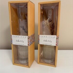 SAND + FOG Amber & Fig Reed Diffuser - Cream